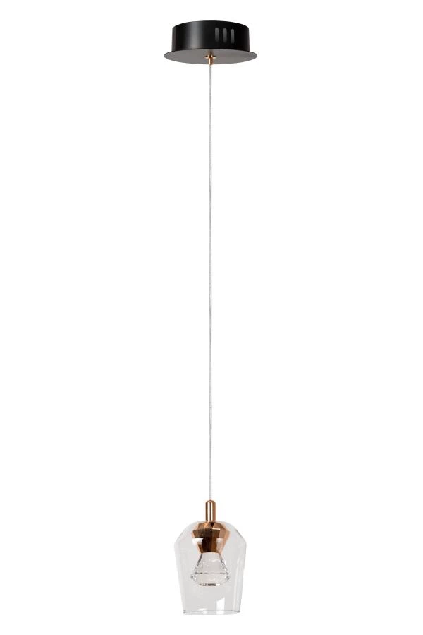 Lucide BERLIANE - Lámpara colgante - Ø 12 cm - LED Regul. - 1x4W 2700K - Con módulo LED reemplazable - Transparente - apagado